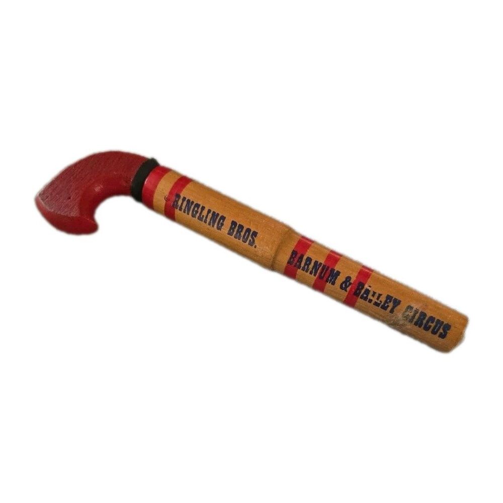 Vtg POP GUN Wood Ringling Bros Barnum & Bailey Souvenir Of The Circus 9"